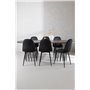 Matgrupp Stone med Polar matstolar, 220 × 100 cm