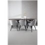 Matgrupp Stone med Velvet matstolar, 220 × 100 cm