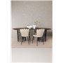Matgrupp Stone med Limhamn matstolar, 220 × 100 cm