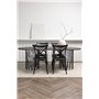 Matgrupp Stone med Crosett matstolar, 220 × 100 cm