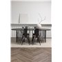 Matgrupp Stone med Tempe matstolar, 220 × 100 cm