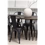 Matgrupp Stone med Tempe matstolar, 220 × 100 cm