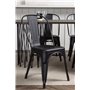 Matgrupp Stone med Tempe matstolar, 220 × 100 cm