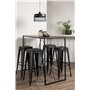 Matgrupp Brea med Tempe matstolar, 120 × 60 cm
