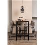 Matgrupp Camden med Bisbee matstolar, 120 × 60 cm