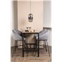 Matgrupp Camden med Velvet matstolar, 120 × 60 cm