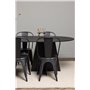 Matgrupp Bootcut med Tempe matstolar, 230 × 115 cm