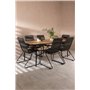Matgrupp Holmbeck med Bois matstolar, 200 × 90 cm