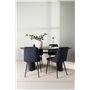 Matgrupp Isolde med Night matstolar, 180 × 90 cm