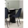 Matgrupp Isolde med Night matstolar, 180 × 90 cm
