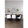 Matgrupp Bootcut med Night matstolar, 230 × 115 cm