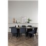 Matgrupp Bootcut med Night matstolar, 230 × 115 cm