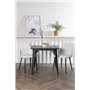 Matgrupp Tempe med Night matstolar, 80 × 80 cm