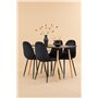 Matgrupp Danburi med Polar matstolar, 120 × 60 cm