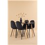 Matgrupp Danburi med Polar matstolar, 120 × 60 cm