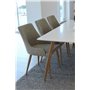 Matgrupp Polar med Plaza matstolar, 180 × 90 cm