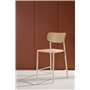 Barstol Polly, Beige/Vitlaserad