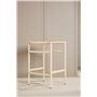 Barstol Polly, Beige/Vitlaserad