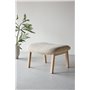 Fåtölj Rile Ottoman, 70 × 60 cm, Beige