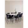 Matgrupp Silar med Night matstolar, 180 × 90 cm