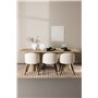 Matgrupp Olivia med Velvet matstolar, 210 × 100 cm