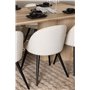 Matgrupp Olivia med Velvet matstolar, 210 × 100 cm
