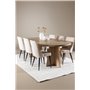 Matgrupp Bootcut med Leone matstolar, 230 × 115 cm