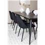 Matgrupp Ellis med Night matstolar, 230 × 85 cm