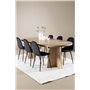 Matgrupp Bootcut med Polar matstolar, 230 × 115 cm