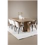 Matgrupp Bootcut med Velvet matstolar, 230 × 115 cm
