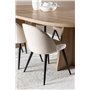 Matgrupp Bootcut med Velvet matstolar, 230 × 115 cm