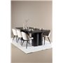 Matgrupp Olivia med Velvet matstolar, 210 × 100 cm