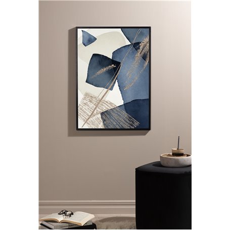 Blue Swirl Poster
