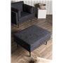 Fåtölj Boom Ottoman, 90 × 70 cm, Svart