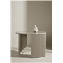 Runt soffbord Bristol, Ø60 cm, Beige