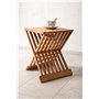 Sidobord Ghana Bord, 40 × 40 cm, Natur
