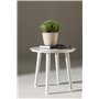 Runt sidobord Lina, Ø40 cm, Beige