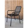 Matstol Peking, Svart/Offwhite