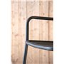 Matstol Peking, Svart/Offwhite