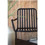 Matstol Peking, Svart/Offwhite
