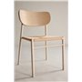 Matstol Polly, Beige/Vitlaserad