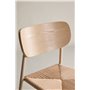 Matstol Polly, Beige/Vitlaserad
