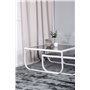 Soffbord Rocker, 81 × 81 cm, Vit