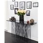 Sidobord Stone Bord, 130 × 37 cm, Svart