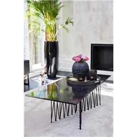 Soffbord Stone, 140 × 60 cm, Svart