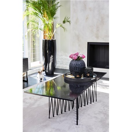 Soffbord Stone, 140 × 60 cm, Svart
