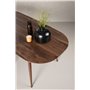 Ovalt matbord Sanford, 180 × 90 cm, Dark Brown