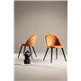 Matstol Velvet, Rostorange/Svart