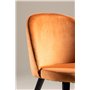 Matstol Velvet, Rostorange/Svart