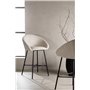 Barstol Velvet, Vit/Svart